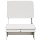 Chaise de jardin blanc 60x64x70,5 cm bois de pin massif