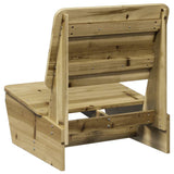 Chaise de jardin 60x64x70,5 cm bois de pin imprégné