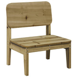 Chaise de jardin 60x52,5x72 cm bois de pin imprégné