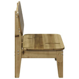 Chaise de jardin 60x52,5x72 cm bois de pin imprégné