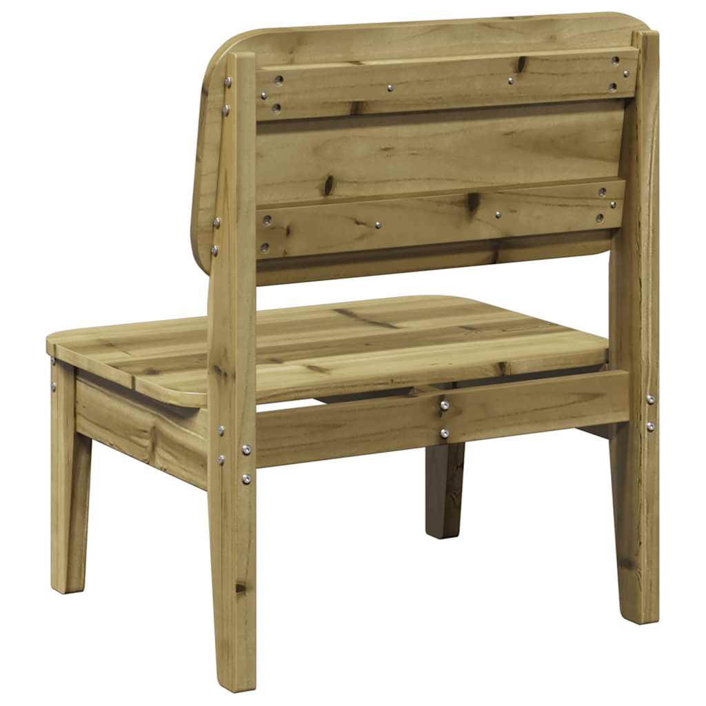 Chaise de jardin 60x52,5x72 cm bois de pin imprégné