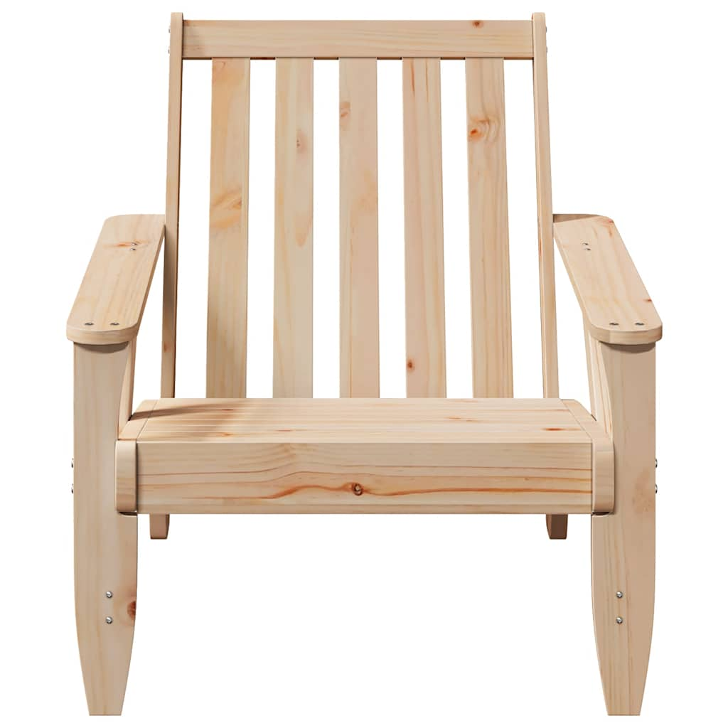 Chaise de jardin adirondack 75x77x77 cm bois massif de pin