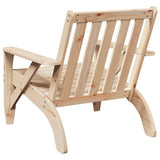 Chaise de jardin adirondack 75x77x77 cm bois massif de pin