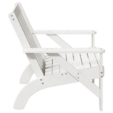 Chaise de jardin adirondack blanc 75x77x77cm bois massif de pin