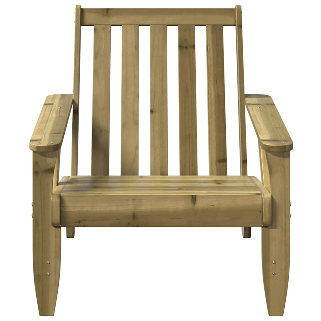 Chaise de jardin adirondack 75x77x77 cm bois de pin imprégné