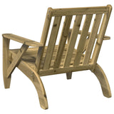 Chaise de jardin adirondack 75x77x77 cm bois de pin imprégné