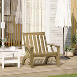 Chaise de jardin adirondack 75x77x77 cm bois de pin imprégné