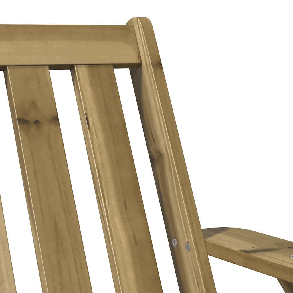 Chaises de jardin adirondack lot de 2 75x77x77 cm