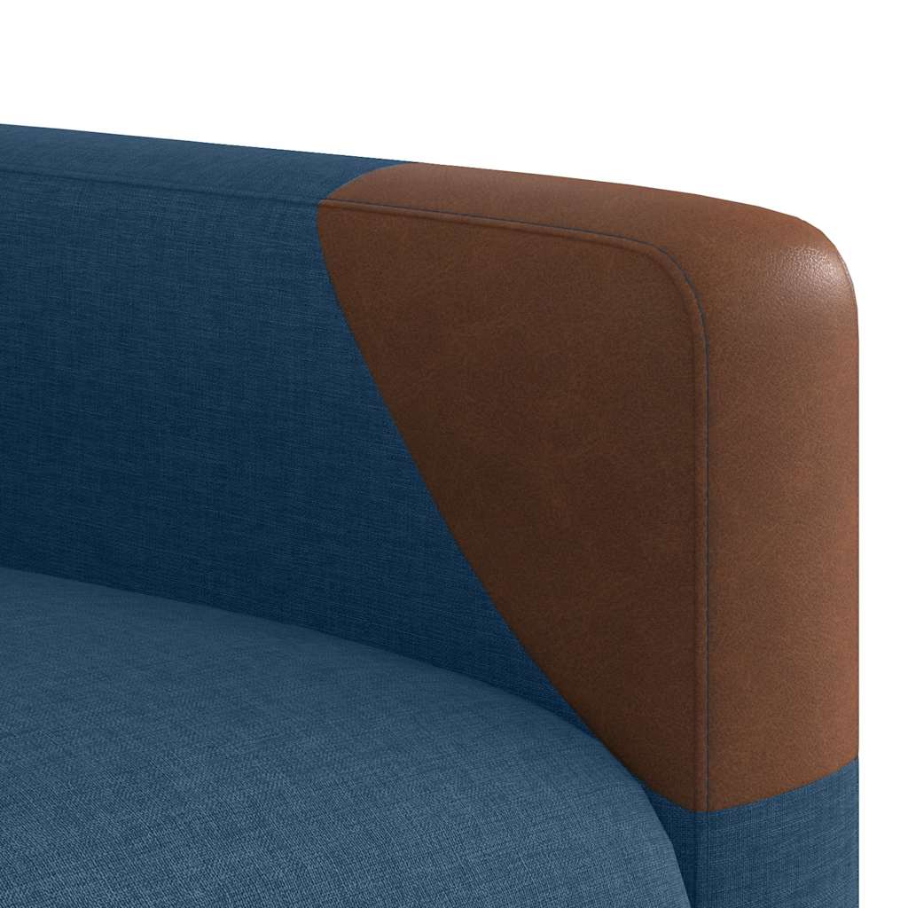 Fauteuil inclinable électrique Bleu Tissu