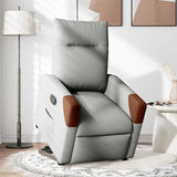 Fauteuil inclinable gris nuage tissu