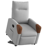 Fauteuil inclinable gris nuage tissu