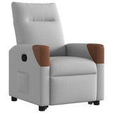 Fauteuil inclinable gris nuage tissu