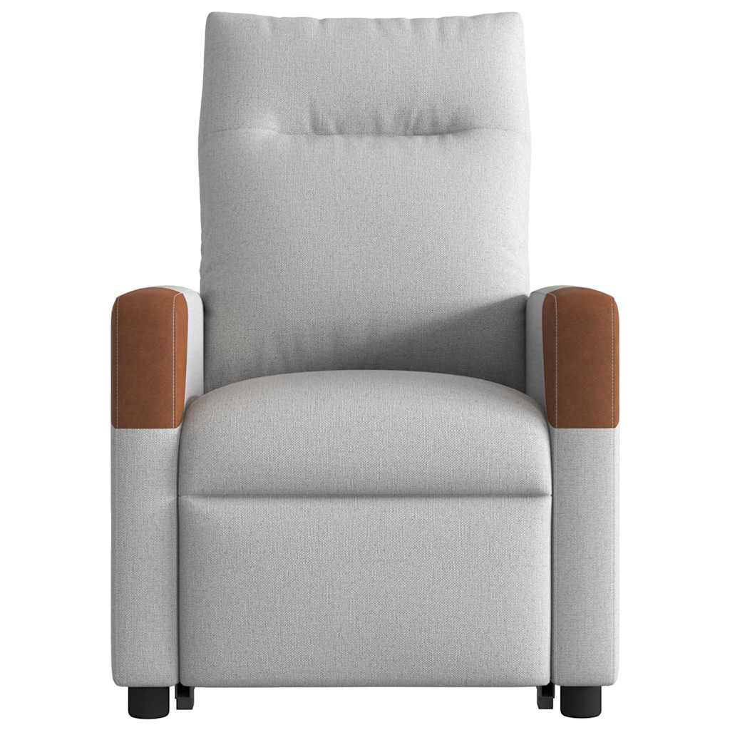 Fauteuil inclinable gris nuage tissu