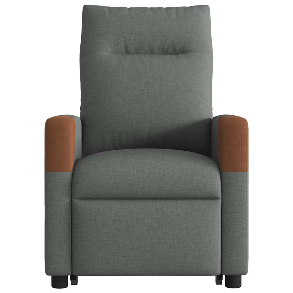 Fauteuil inclinable Gris foncé Tissu