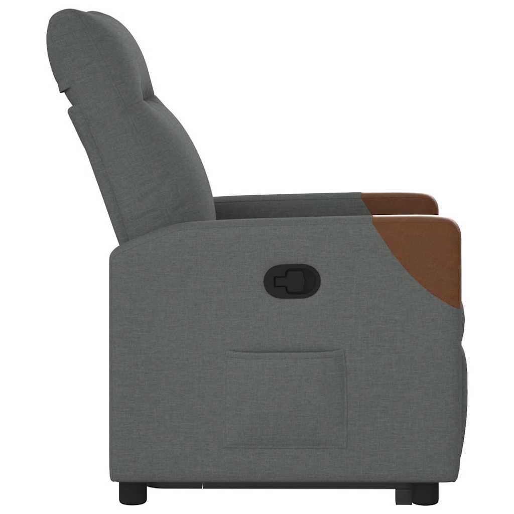 Fauteuil inclinable Gris foncé Tissu