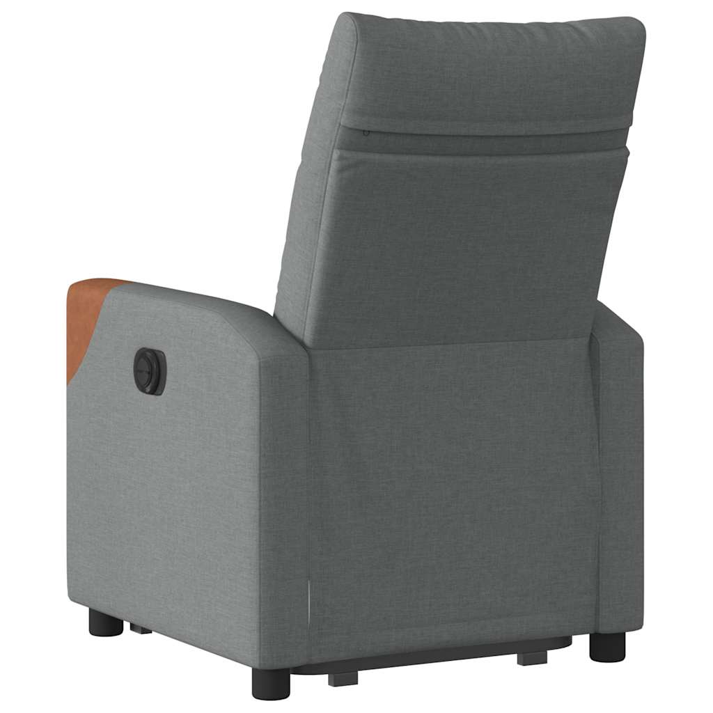 Fauteuil inclinable Gris foncé Tissu