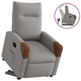 Fauteuil inclinable taupe tissu