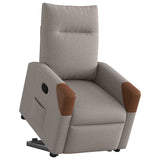 Fauteuil inclinable taupe tissu