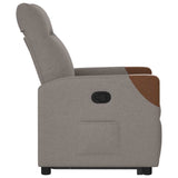 Fauteuil inclinable taupe tissu