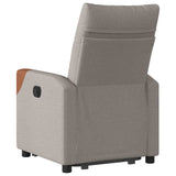 Fauteuil inclinable taupe tissu