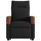 Fauteuil inclinable électrique noir tissu