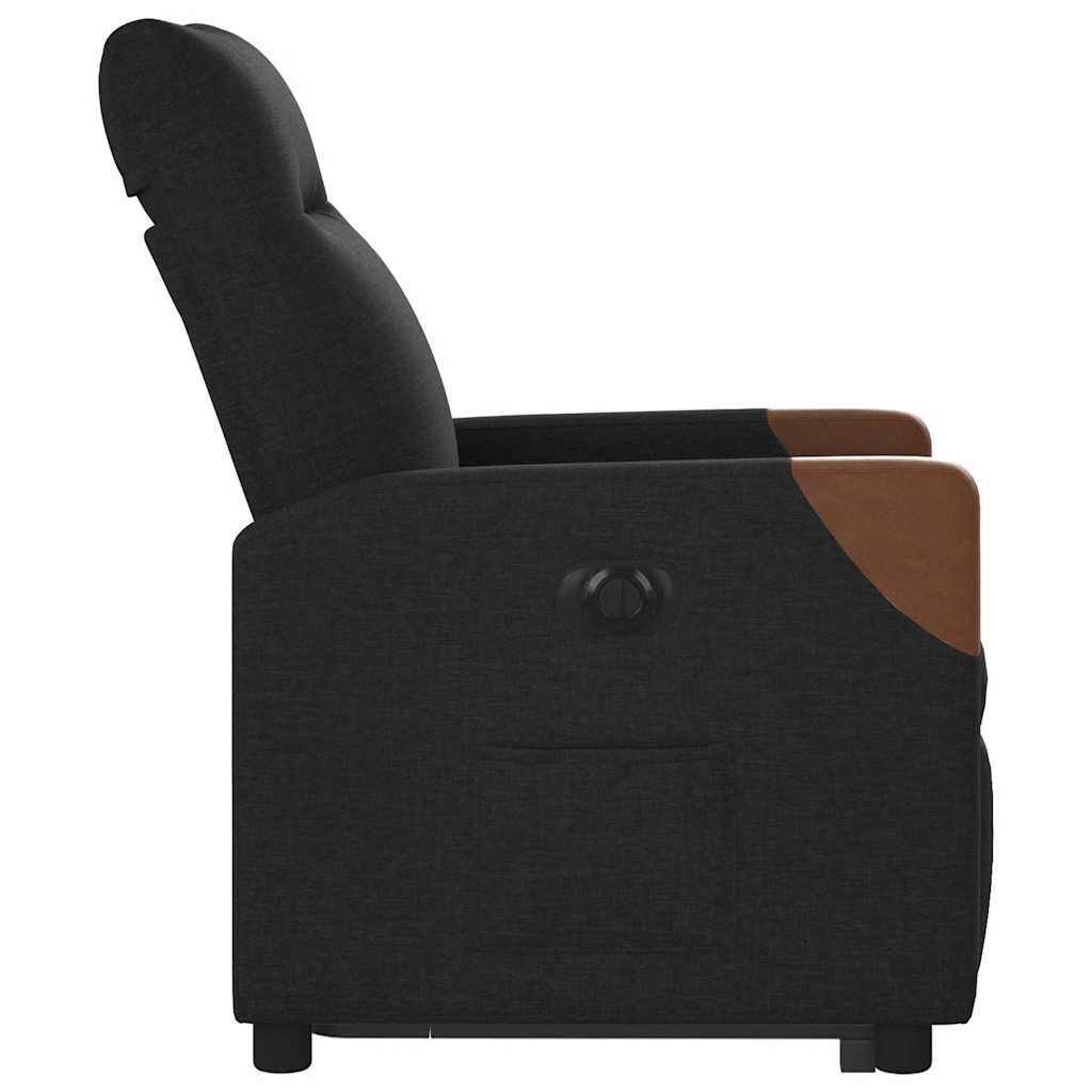 Fauteuil inclinable électrique noir tissu