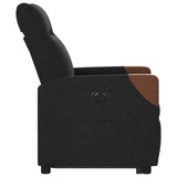 Fauteuil inclinable électrique noir tissu