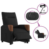 Fauteuil inclinable électrique noir tissu