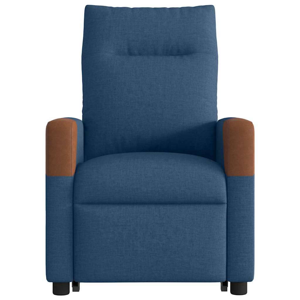 Fauteuil inclinable électrique bleu tissu