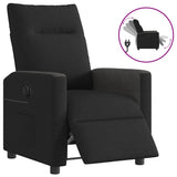 Fauteuil inclinable électrique Noir Tissu