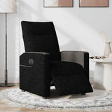 Fauteuil inclinable électrique Noir Tissu