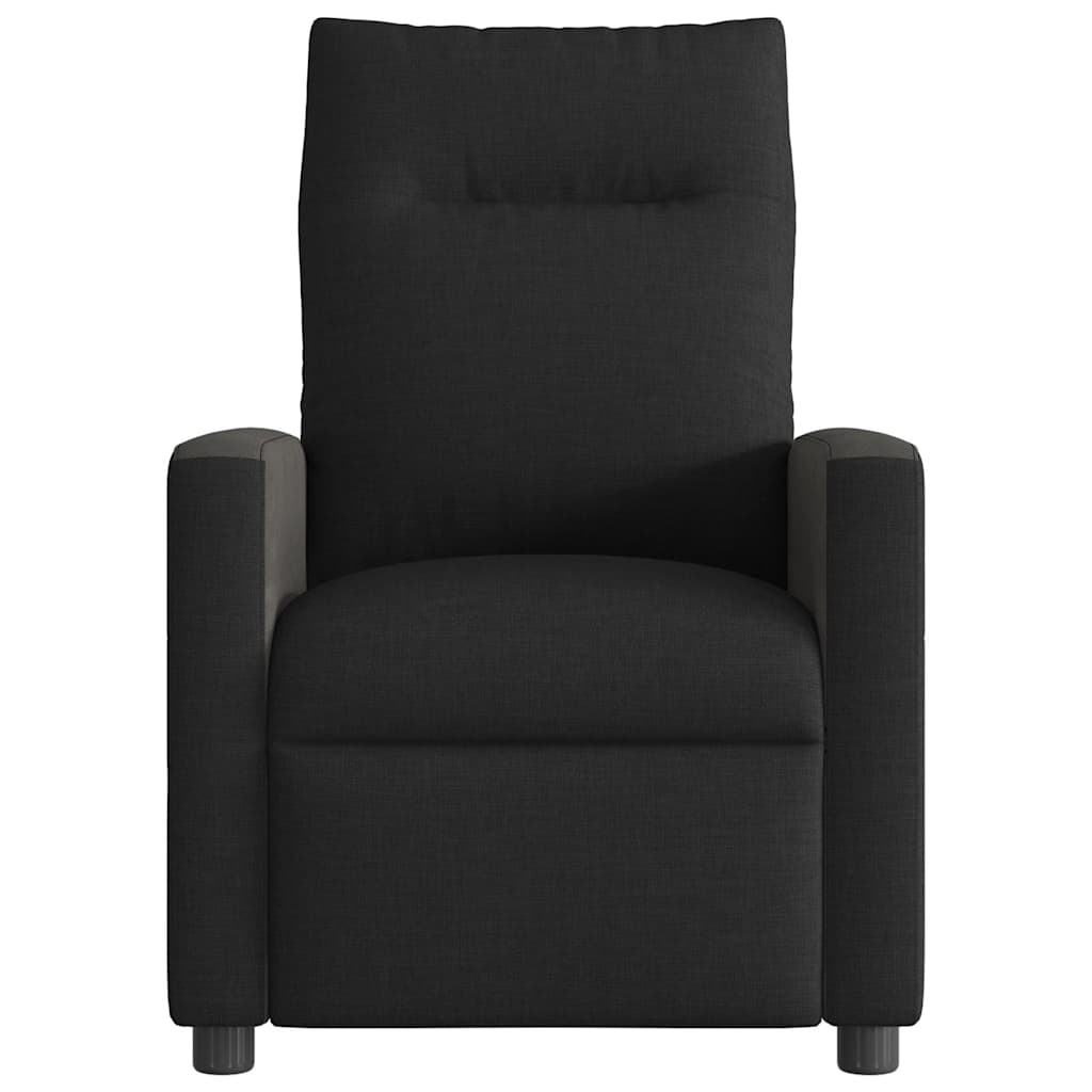 Fauteuil inclinable électrique Noir Tissu