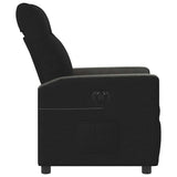 Fauteuil inclinable électrique Noir Tissu