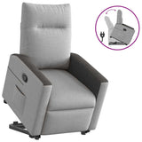 Fauteuil inclinable gris nuage tissu