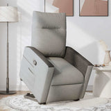 Fauteuil inclinable gris nuage tissu