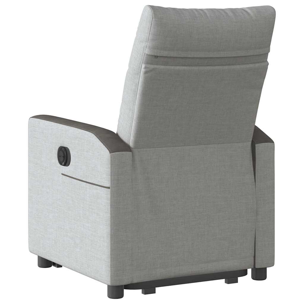 Fauteuil inclinable gris nuage tissu