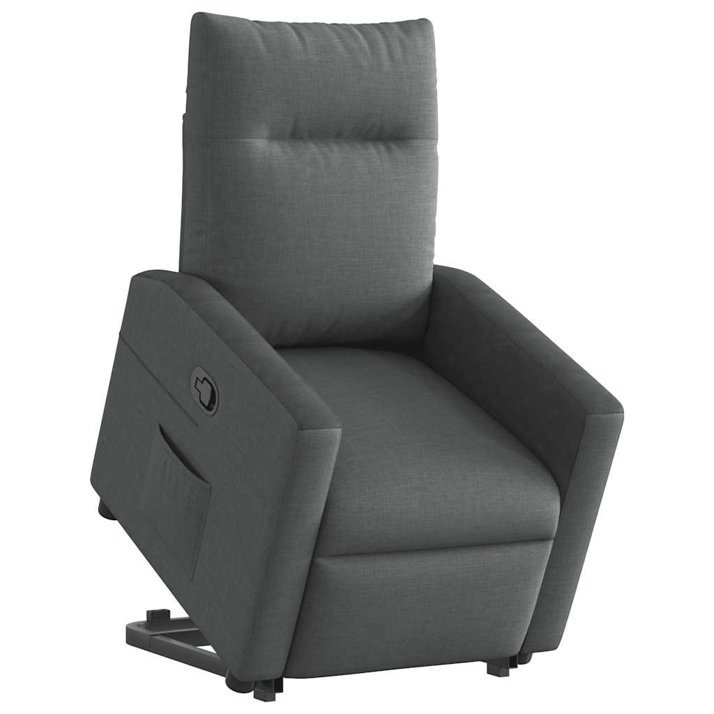 Fauteuil inclinable Gris foncé Tissu