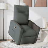 Fauteuil inclinable Gris foncé Tissu