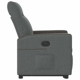 Fauteuil inclinable Gris foncé Tissu