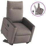 Fauteuil inclinable taupe tissu