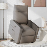 Fauteuil inclinable taupe tissu