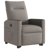 Fauteuil inclinable taupe tissu