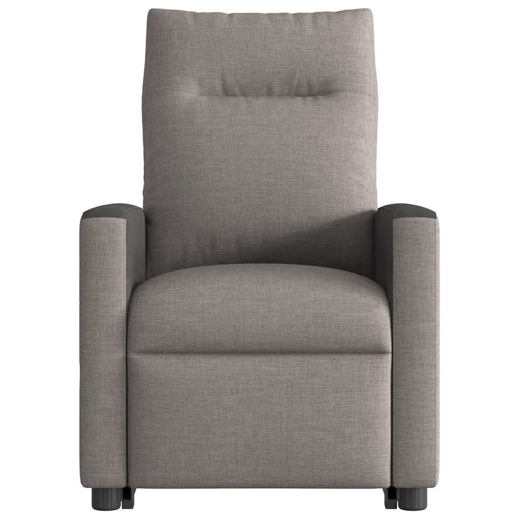 Fauteuil inclinable taupe tissu