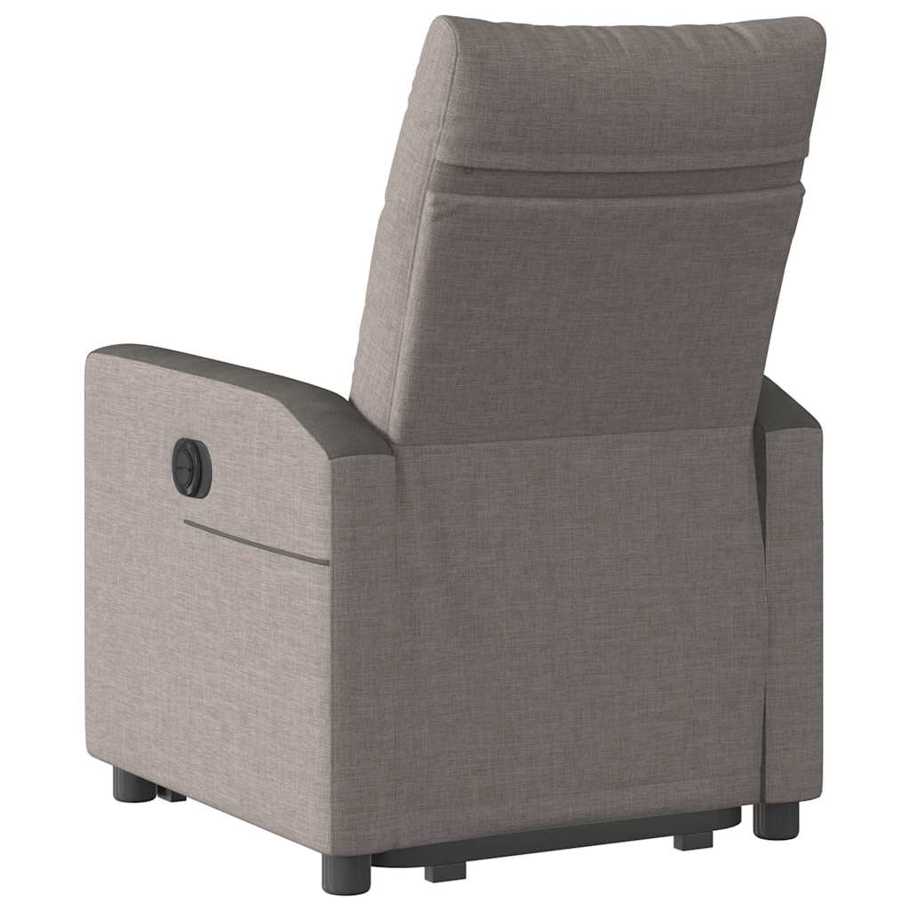 Fauteuil inclinable taupe tissu