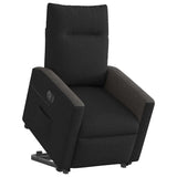 Fauteuil inclinable électrique noir tissu