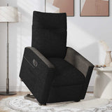 Fauteuil inclinable électrique noir tissu