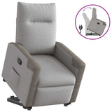 Fauteuil inclinable gris nuage tissu