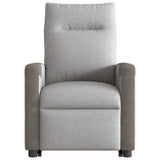 Fauteuil inclinable gris nuage tissu