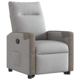 Fauteuil inclinable gris nuage tissu