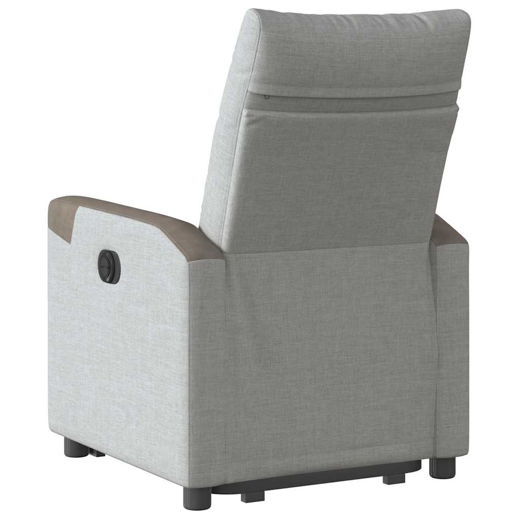 Fauteuil inclinable gris nuage tissu